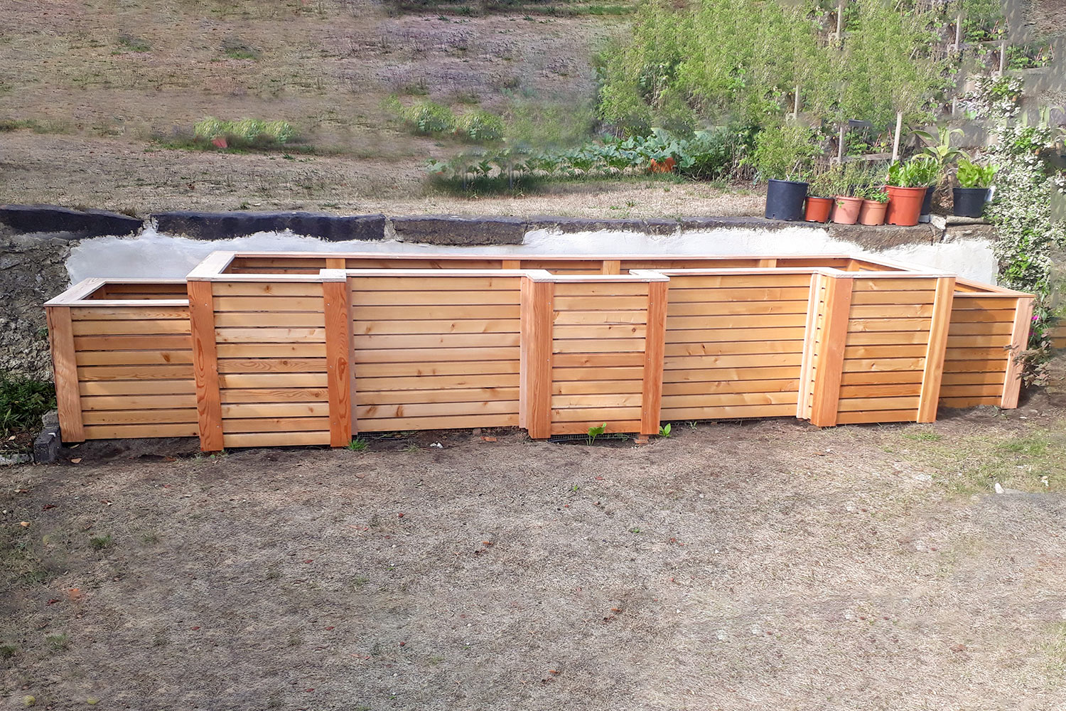Hochbeet aus Holz