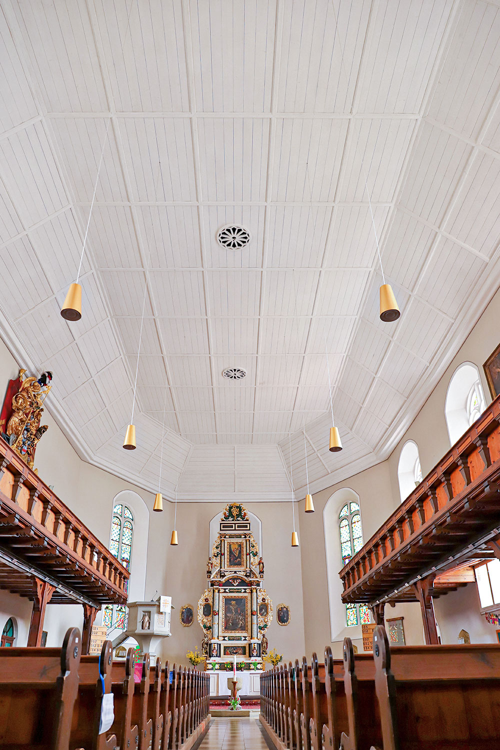 Holzdecke Kirche